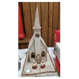 Nice wooden lighted church