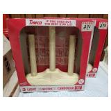 2 sets of 3 NOS window candles