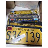 Stack of 10 license plates
