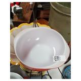 Pink Pyrex bowl