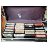 8 track tapes in case