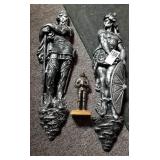 Chaulkware figures / Suit of Armor