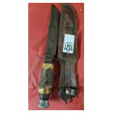 Hunting knife with sheath