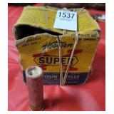 Vintage 20 gauge shotgun shells, full boz