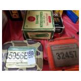 Empty ammo boxes  & hunting license
