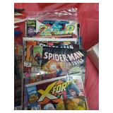 Stack of mixed comic books