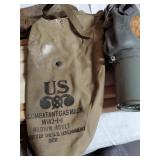 WW2 gas mask with case