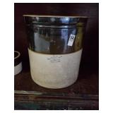 6 gallon Crown  bicolored crock