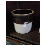 Bi colored medium sized crock