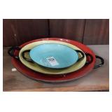 Lot 8f 3 Caravelle Sizzling Servers