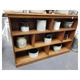 Wood veneer book case no contents