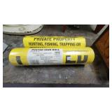 Posted private property signs