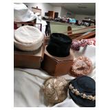 Vintage Clothing 6 Ladies Hats & 2 Penn Traffic
