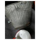 Reeves Coal Scuttle & Enamel pot