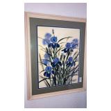 Chang signed blue irises 30"x 24"