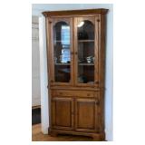 Antique Oak corner cupboard