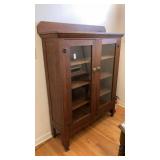 Antique oak China closet 46" wide