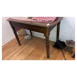 Antique oak table 43" long