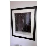 Signed Birches NH print numbered 26" x 23"
