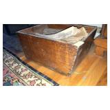 Antique fire wood box 18" long