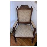 Antique Victorian upholstered chair