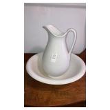 Ironstone pitcher & basin knowles Taylor