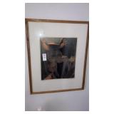 Suzanne Satterfield signed frog print 21" x 17"