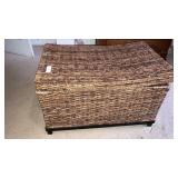 Wicker storage chest 30"