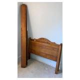 Pine single bed