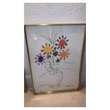 Framed Picasso print 29" x 21"