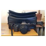 Canon T50 camera with carrying case