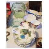 Lot of various old China and depression glass