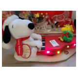 Animated Snoopy and Woodstock Christmas decor
