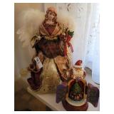 Christmas angel and Jim shore collectible