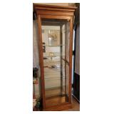 Curio cabinet 27x13x76" lighted