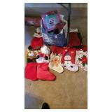 Bag lot of various Christmas items including