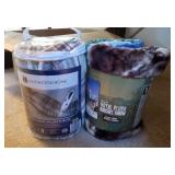 2 plush  throws new!