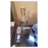 Coors Light beer tap, glass milk jar, small m