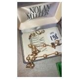Nolan Miller pearl necklace & earrings
