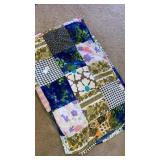 Knotted patch  quilt 120" x 160" approx