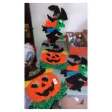 Plastic popcorn Halloween decorations 4 pcs