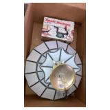 Leaded glass tiffany style ceiling light, apple