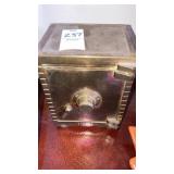 Small brass safe coin bank