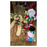 Christmas lit angel Santa mini tree