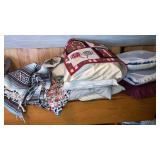 Lot of pillows Indian blanket small rugs
