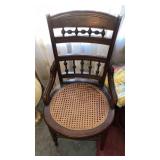 Antique caned chair