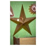 Copper star decor