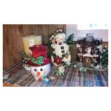 Snowman Christmas decors home interior snuffer