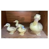 Vintage set mother duck & ducklings