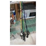 Lot of fishing rods